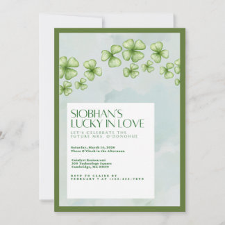 Convite Lucky In Love Bridal Shower Invitation