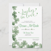 Lucky in Love Bridal Shower Invitation