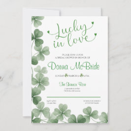Convite Lucky in Love Bridal Shower Invitation