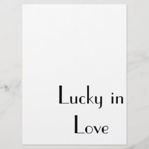 Convite "Lucky in Love" , casamento, engajamento ou convit