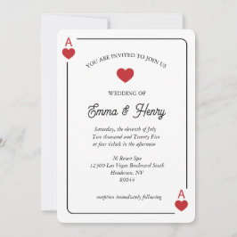 Convite Lucky in Love Wedding Invitation 