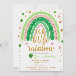 Convite Lucky One 1st Birthday Invitation