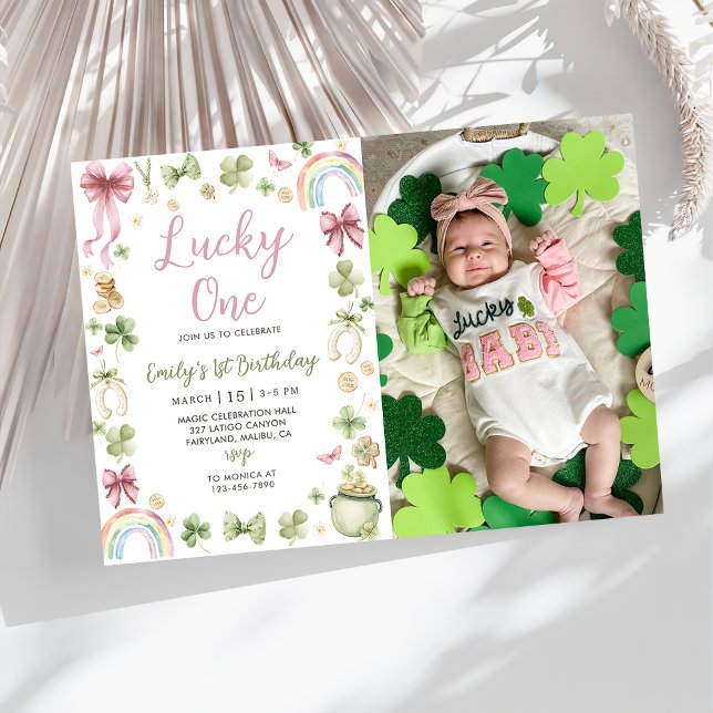 Convite Lucky One 1st Birthday St Patrick's Invitation (Criador carregado)