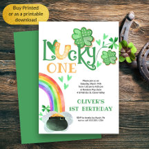 Lucky One Rainbow Shamrock Horsferday