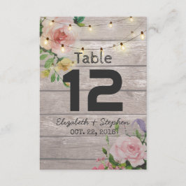 Convite Lugar de Assento no Casamento Mesa Número / Acompa
