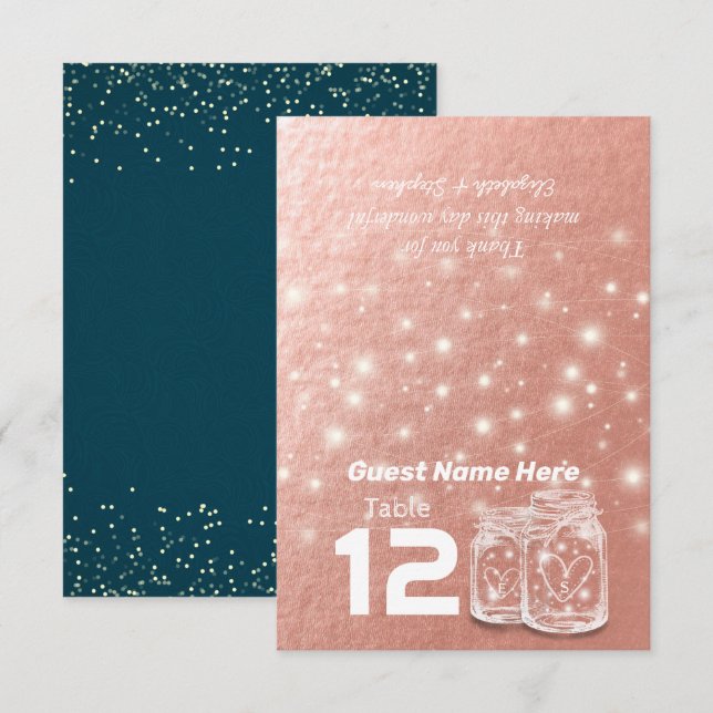 Convite Lugar de Assento no Casamento Mesa Número de Acomp (Frente/Verso)