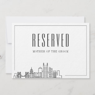 Convite Lugar Reservado Especial Casamento de Pittsburgh