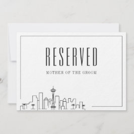 Convite Lugar Reservado Especial | Seattle Wedding