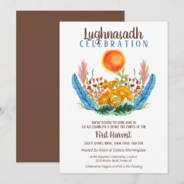 Convite Lughnasadh First Harvest Celebration Party