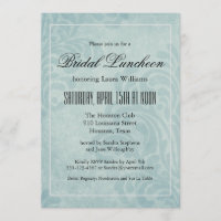 Lunchedo Bridal do Damasco Azul Elegante
