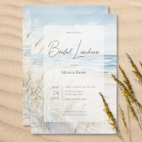 Lunchedo Moderno de Watercolor Beach Bridal