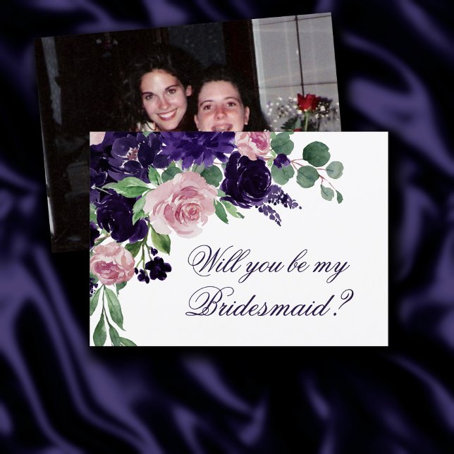 Convite Lush Blossoms | Fotografia Floral Rosa e Púrpura (Criador carregado)