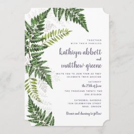 Convite Lush Fern Wedding Suite