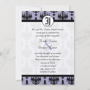 Convite Lustre de Lavanda com Casamento Fotográfico