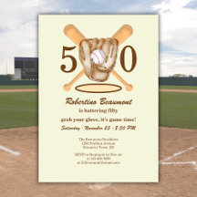 Luvas de Beisebol Bats Temáticos Homem 50º Anivers