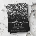 Convite Luxe Silver Winter Shiny Stars Company Xmas<br><div class="desc">Elegante Formal Company e Corporate Christmas Party / Cocktail / Jantar modelo de Convite com estrelas de brilho. Imprima seus amigos e colegas de trabalho com este design de convite sofisticado e elegante.</div>