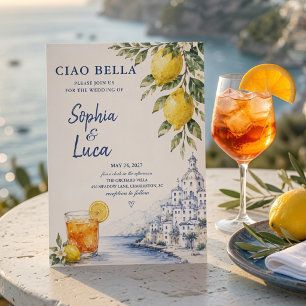 Convite Luxo Ciao Bella Costa Amalfi  