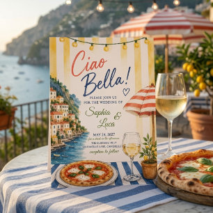 Convite Luxo Ciao Bella Mediterrâneo Costa Amalfitana
