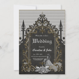 Convite Luxo encontra romance.