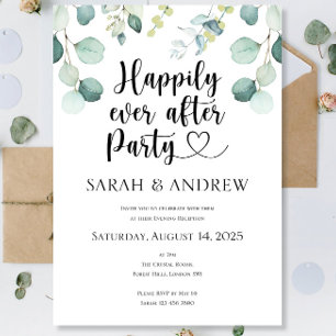 Convite Luxo Feliz De Todos Após Casamento De Festa Eucaly