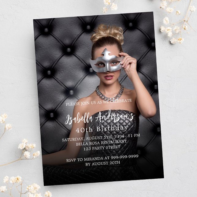 Convite luxo festa de aniversário (Criador carregado)