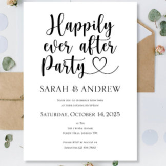 Convite Luxo Personalizado Festa de Casamento Feliz para S