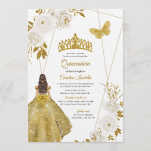 Convite Luxuoso Quinceanera - Design de Quinceanera Person