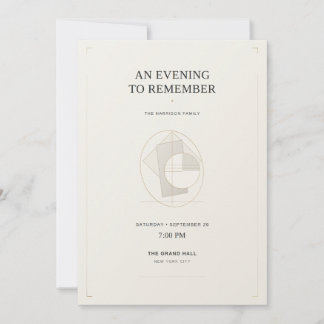 Convite Luxury Modern Editorial Invitation Template