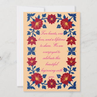 Convite Luxury Norwegian Rosemaling