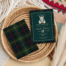 Convite Luxury Teddy Bear baby shower Invitation