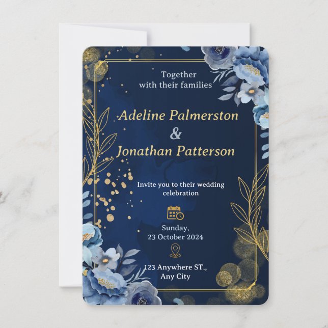 Convite Luxury Wedding Invitations (Frente)