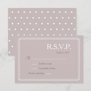 Convite Luz de resposta para casamento minimalista com bol
