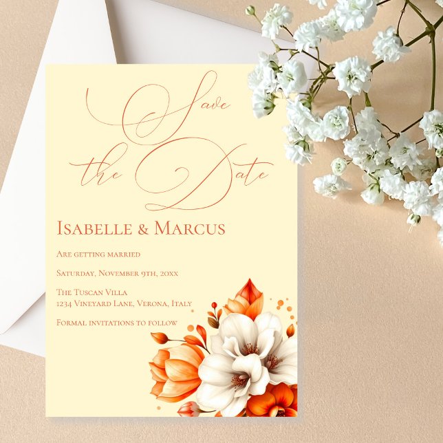 Convite Luz de sol suave salve o casamento de data (Soft Sunset Glow Save the Date Wedding Invitation)