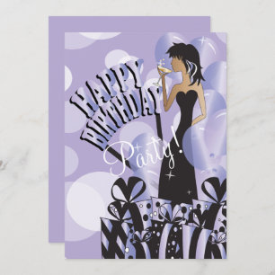 Convite Luz do nome   da menina   DIY da diva do feliz