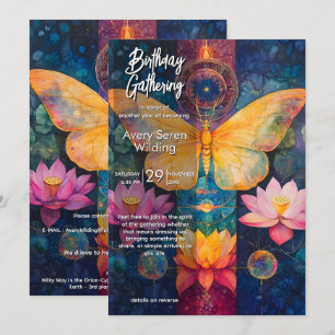 Convite Luz Emergente Design Borboleta