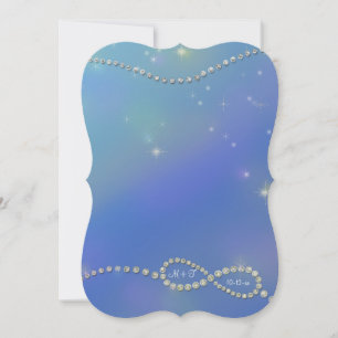 Convite Luz infinita do Twinkling do amor do sinal do