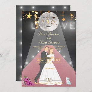 Convite Luz vermelha de tapete