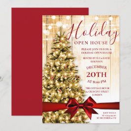 Convite Luzes Abertas de Natal Festivas