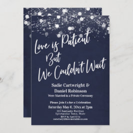 Convite Luzes Amor Texturizado é Paciente Recepção Naval