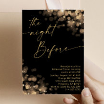 Luzes brilhantes Douradas e Janto de ensaio preto