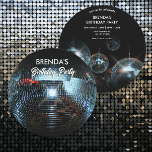 Convite Luzes de bola de discoteca Festa