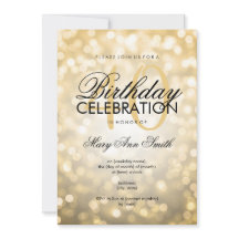 Luzes de brilho Douradas do partido Elegante anive