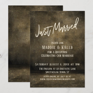 Convite Luzes de Casamento Industrial Tipografia Casual