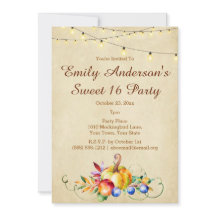 Luzes de Colheita Doce 16 Aniversário