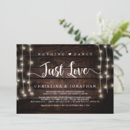 Convite Luzes de Corda, Casamento Simples, Nada de Luxo, S