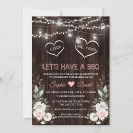 Convite Luzes de Corda de Flores Rosa Branca Celeiro Eu Fa