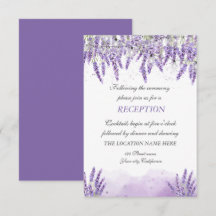 Luzes de Corda Lavanda com Aquarela Recepção 