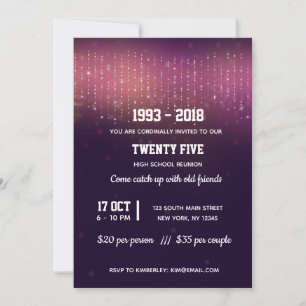 Convite Luzes de corda modernas