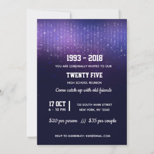 Convite Luzes de corda modernas