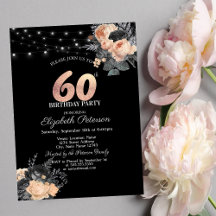 Luzes de Cordão de Rosas Laranja Preto Aniversário